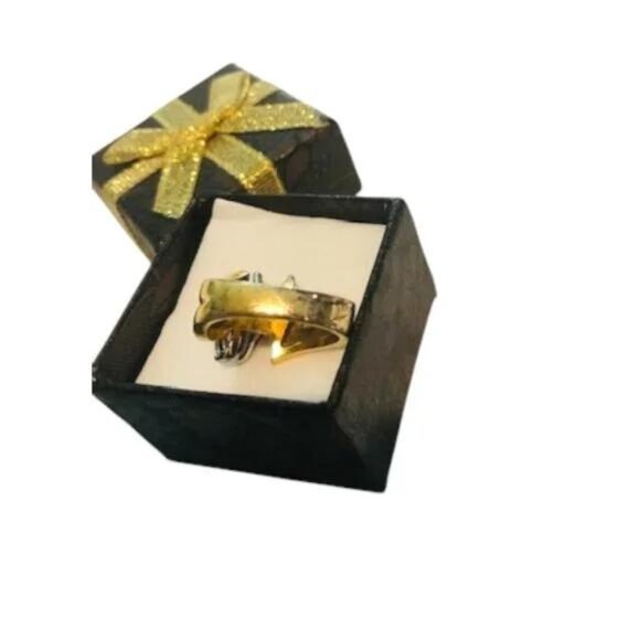 Vintage Marquise Amythest Gold Plated Ring - Picture 6 of 6